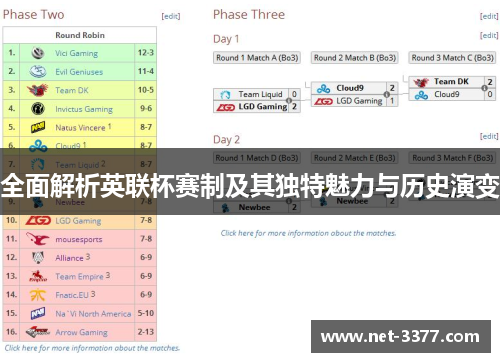 全面解析英联杯赛制及其独特魅力与历史演变 全面解析英联杯赛制及其独特魅力与历史演变